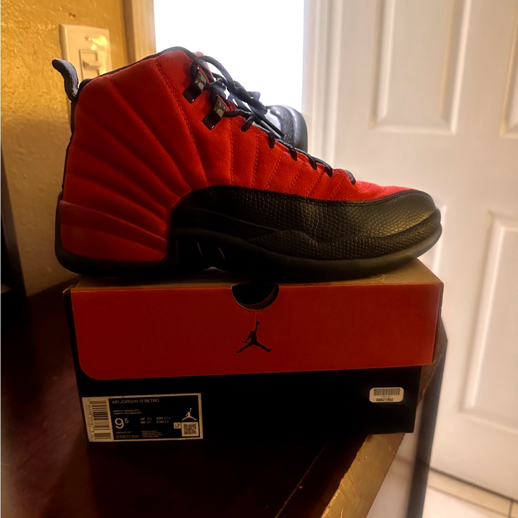 Jordan Red And Black Sneakers